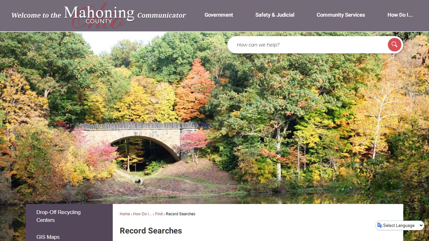 Record Searches | Mahoning County, OH